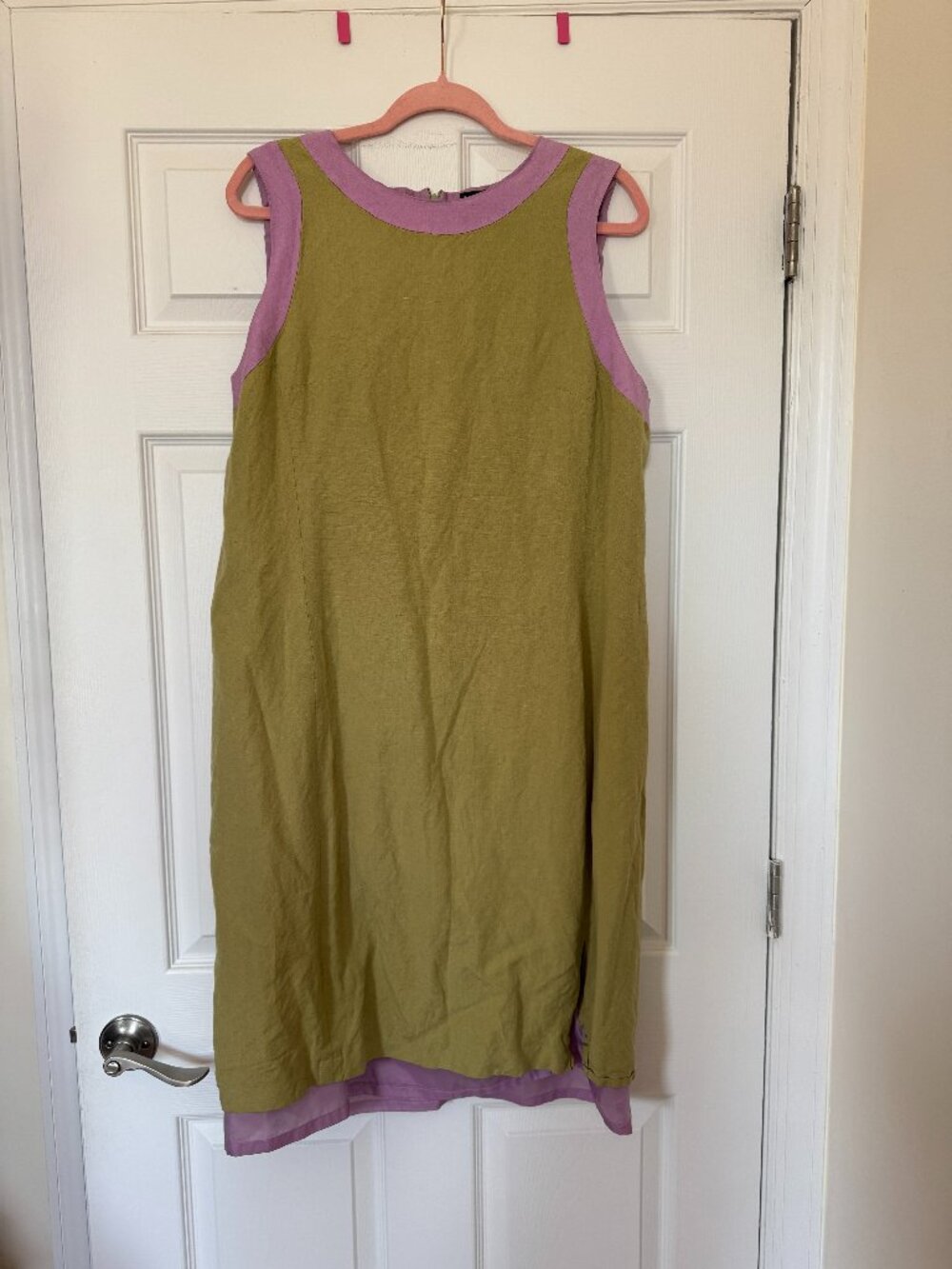 Vintage 80s Green and Purple Midi Dress Harve Benard by Benard Holtzman Size 18
